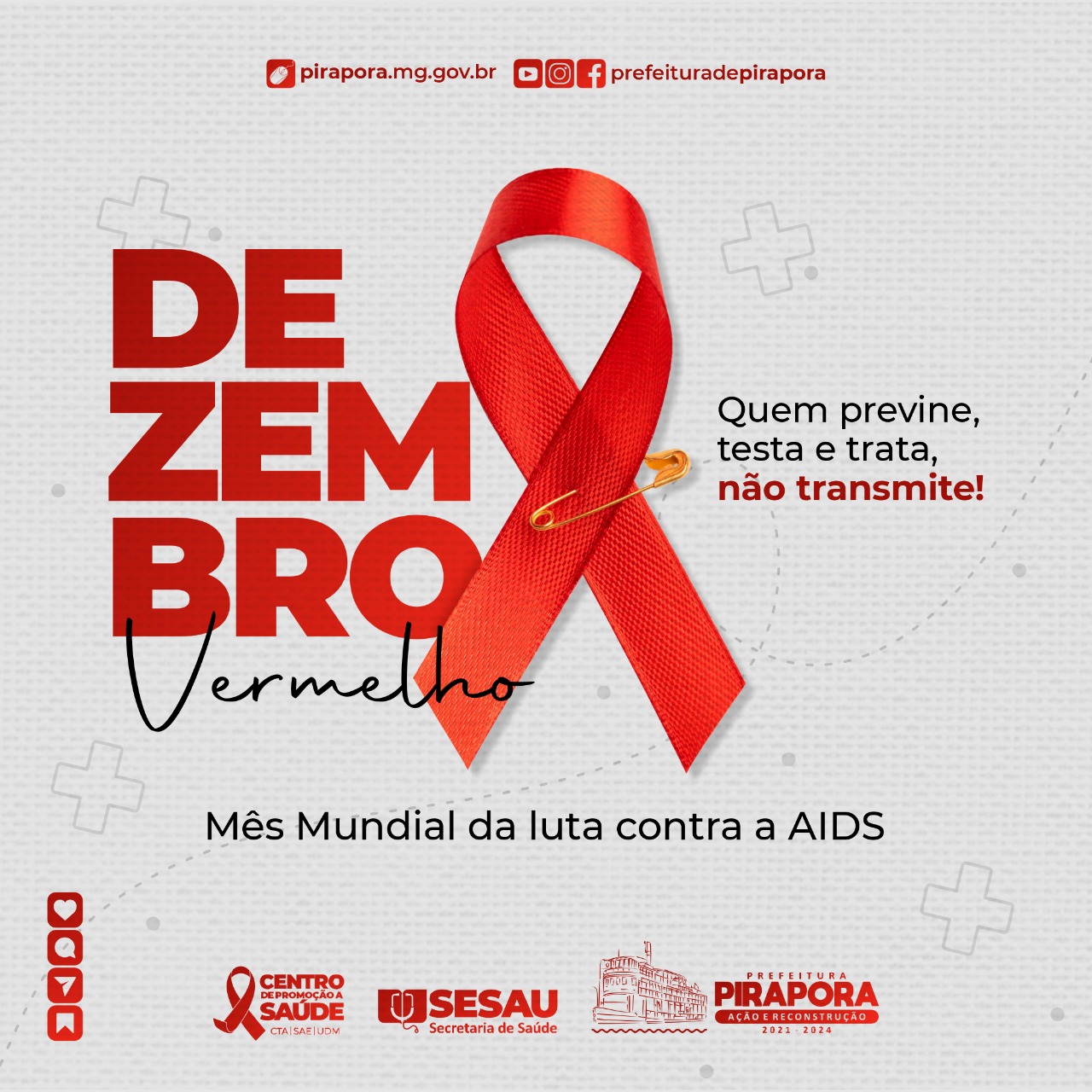 Campanha de Prevenção e Tratamento ao HIV/AIDS - Prefeitura de Pirapora