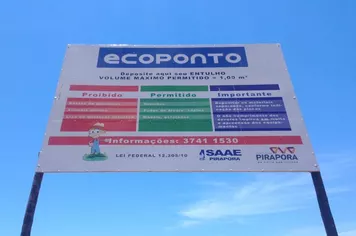 Ecopontos à disposição da população