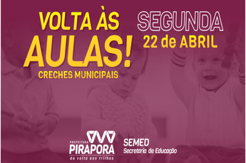 Creches municipais voltam às aulas