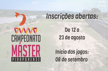 Campeonato Máster de Pirapora com inscrições abertas