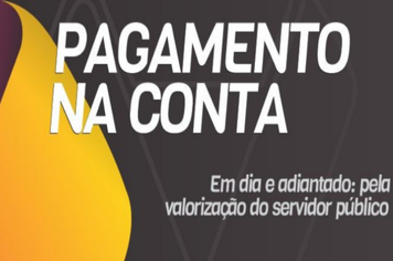 Prefeitura antecipa pagamento de servidores