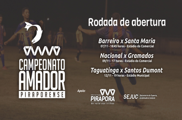 Campeonato Amador começa nesta quinta-feira