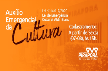 Prefeitura convoca profissionais da Cultura para realizar cadastramento