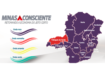 Nova atualização do Minas Consciente, prorroga onda roxa até o dia 11/04
