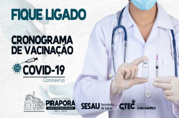 Novo cronograma de vacinação Covid-19