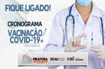 Saúde divulga novo cronograma de vacinação