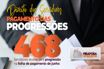 PREFEITO CUMPRE COMPROMISSO E GARANTE PAGAMENTO DE PROGRESSÕES PARA 468 SERVIDORES