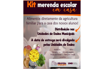 Prefeito determina cumprimento de lei que garante alimentos da Agricultura Familiar na merenda escolar