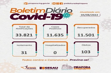 BOLETIM DIÁRIO DA COVID-19