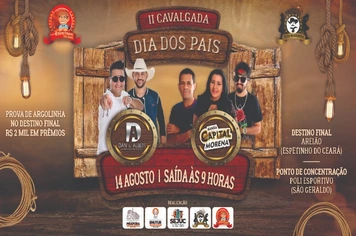 2ª Cavalgada Dia dos Pais será no próximo domingo