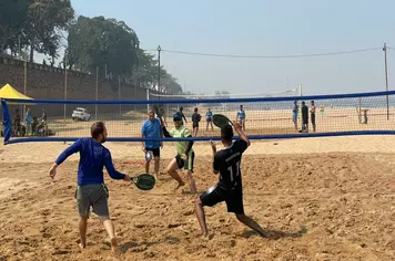 Jogos do Sol: Beach tênis vôlei feminino agitaram a Praia do Areião