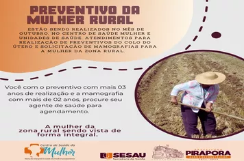 SESAU faz rastreamento e preventivo para a Mulher do Campo
