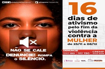 Prefeitura de Pirapora inicia mais uma Campanha de Ativismo pelo fim da Violência contra a Mulher