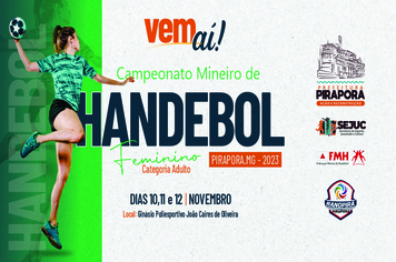 Campeonato Mineiro de Handebol Feminino será realizado em Pirapora