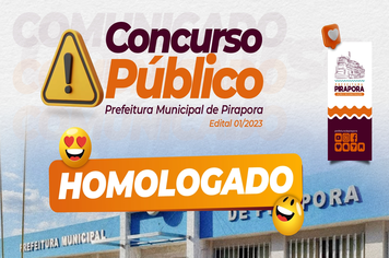 Resultado final do Concurso Público da Prefeitura de Pirapora