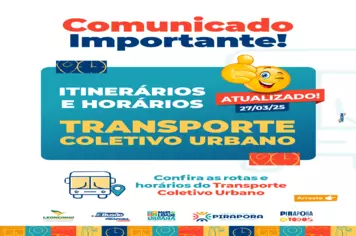 Alteração de horário e rota no transporte público