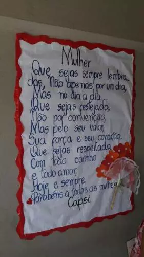 CAPS Infantil comemora o Dia Internacional da Mulher