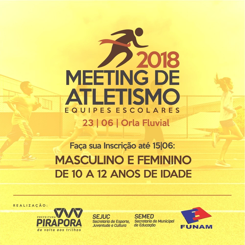 Meeting de Atletismo ainda está com inscrições abertas