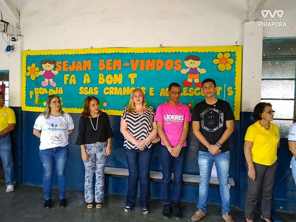 Secretaria de Saúde de Pirapora participa da Ação Rotária