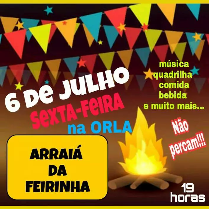 Arraiá agita a Feirinha na noite desta sexta