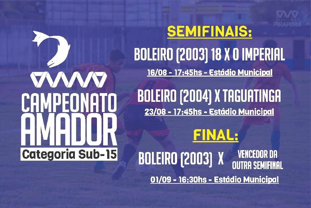 Com goleada histórica, Boleiro vai a final do sub-15