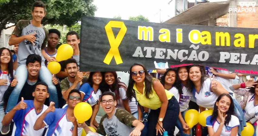 Pirapora sai às ruas para mobilizar o Maio Amarelo