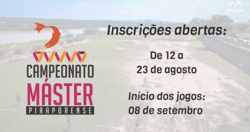 Campeonato Máster de Pirapora com inscrições abertas