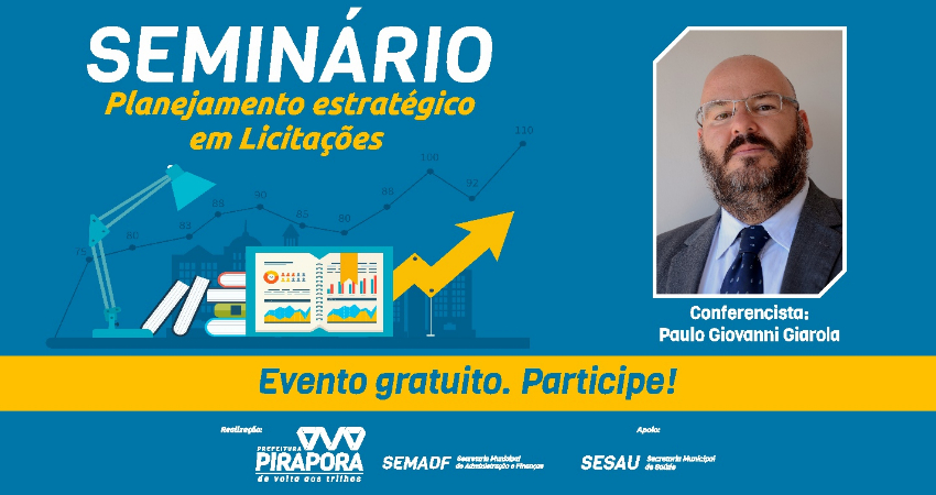 Cidade se prepara para o Seminário de Licitações