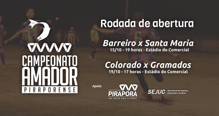 Campeonato Amador começa nesta terça-feira