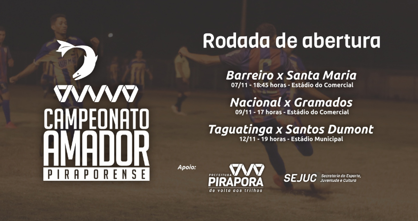 Campeonato Amador começa nesta quinta-feira