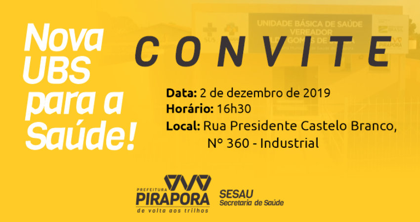 Inauguração da nova UBS do Bairro Industrial Vereador Ulde Gomes