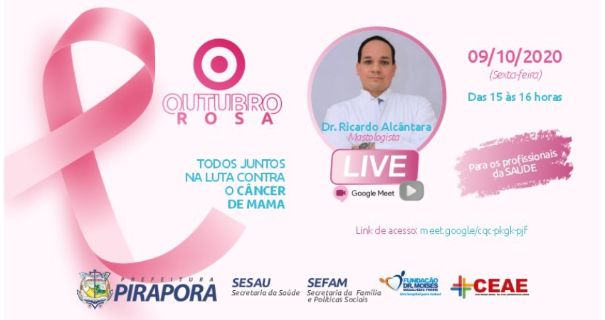 Outubro rosa: mês de conscientização sobre o câncer de mama