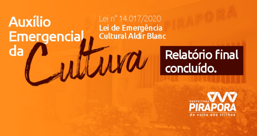 Prefeitura de Pirapora define beneficiários da Lei Aldir Blanc