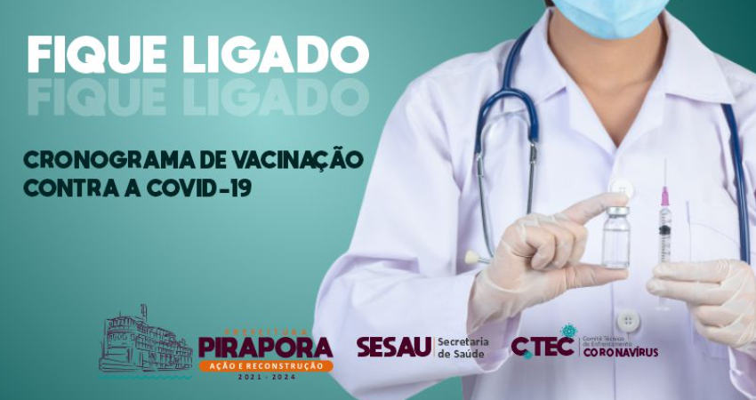 Saúde continua com a vacinação de idosos entre 75 a 79 anos