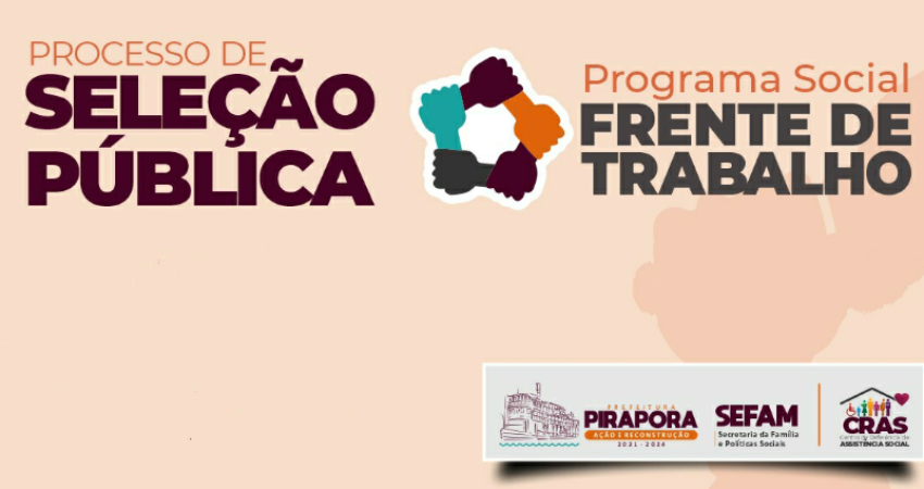 PREFEITURA PUBLICA SEGUNDA CONVOCATÓRIA PARA FRENTE DE TRABALHO