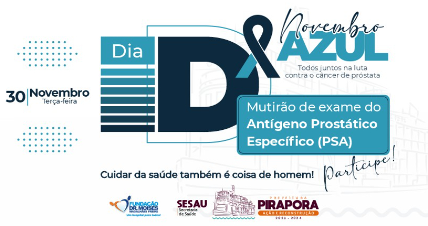 DIA D DO COMBATE AO CÂNCER DE PRÓSTATA