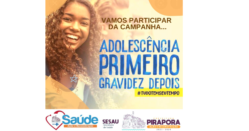 Prefeitura realiza campanha de prevenção da gravidez na adolescência