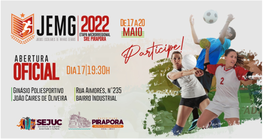 Pirapora volta a sediar o JEMG, depois de mais de 10 anos