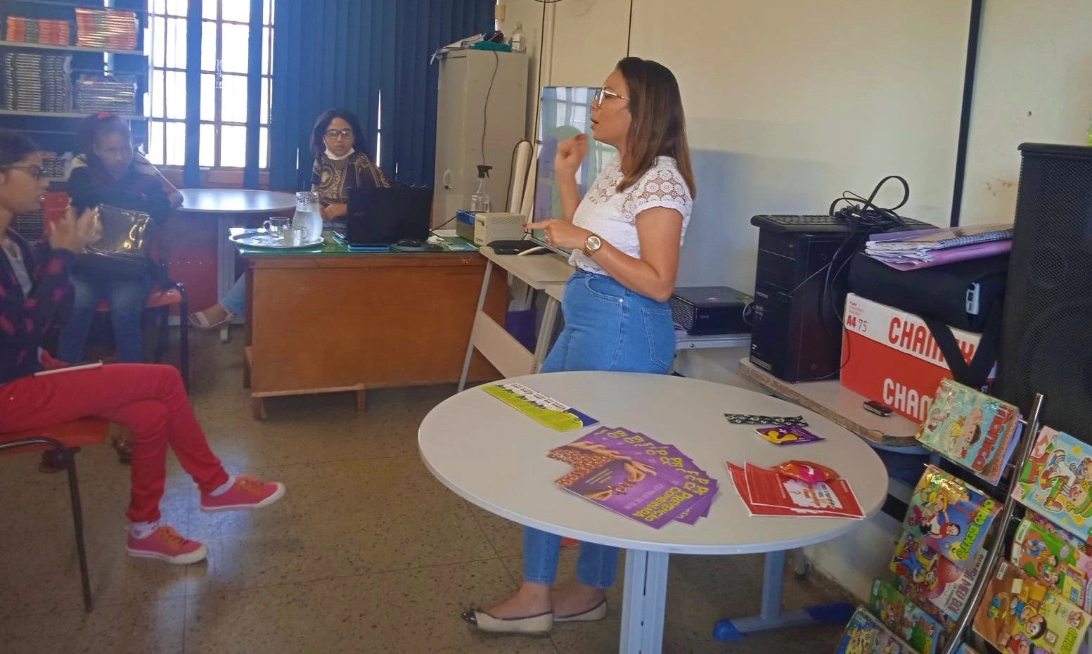 Secretaria de Saúde de Pirapora realiza palestra para os alunos da Escola Estadual Professora Heloísa Passos