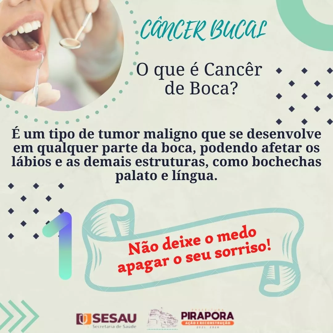 SESAU realiza campanha de prevenção do câncer bucal