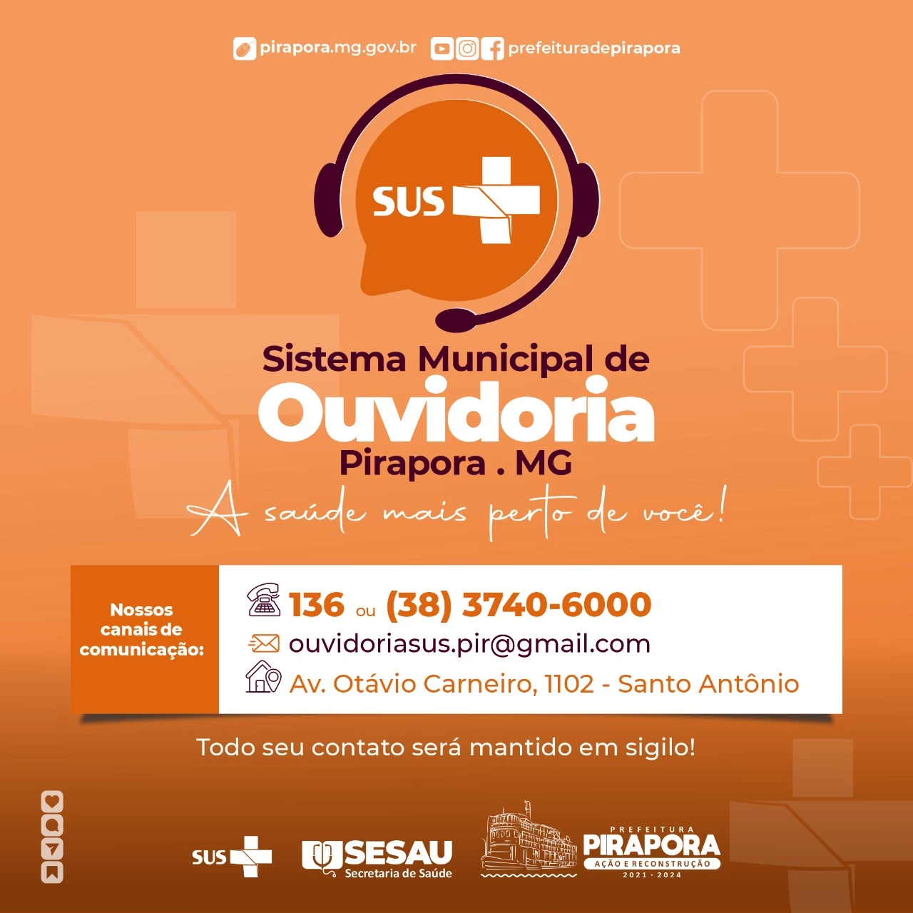 Ouvidoria SUS-SESAU/Pirapora
