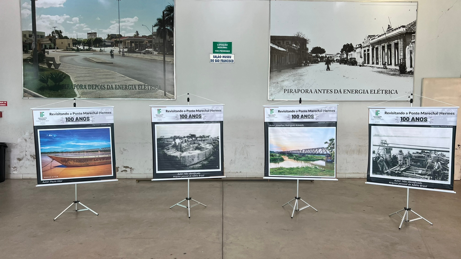 Em parceria com o IFNMG, Prefeitura de Pirapora promove exposição sobre os 100 anos da Ponte Marechal Hermes