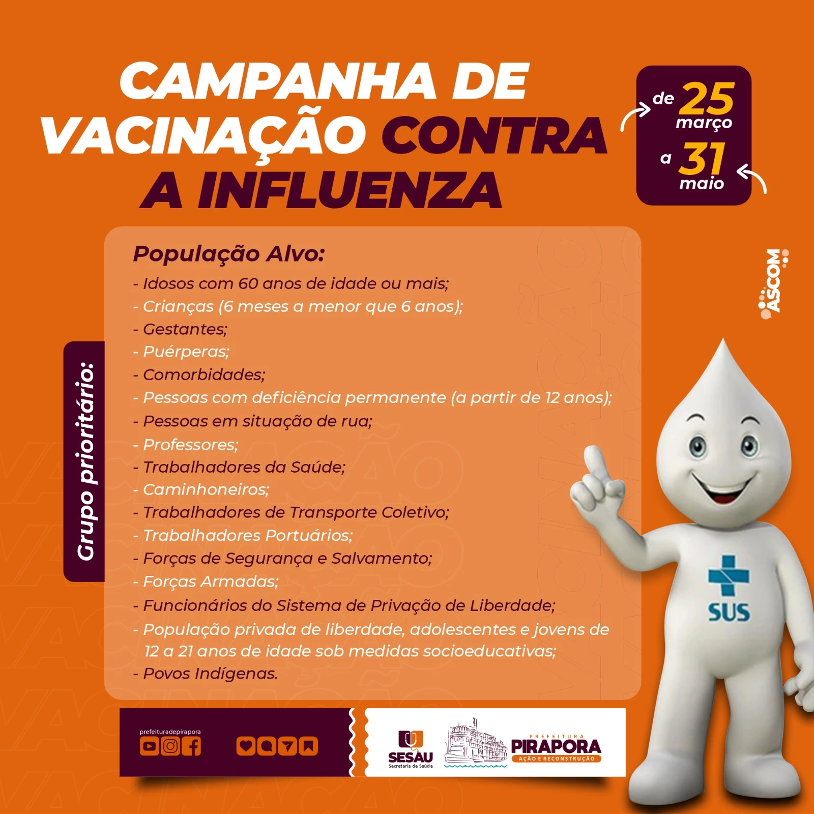 Campanha de Vacinação contra a Influenza