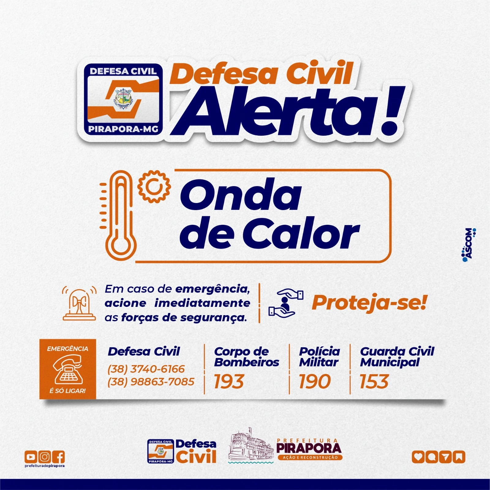 Defesa Civil Alerta para Onda de Calor