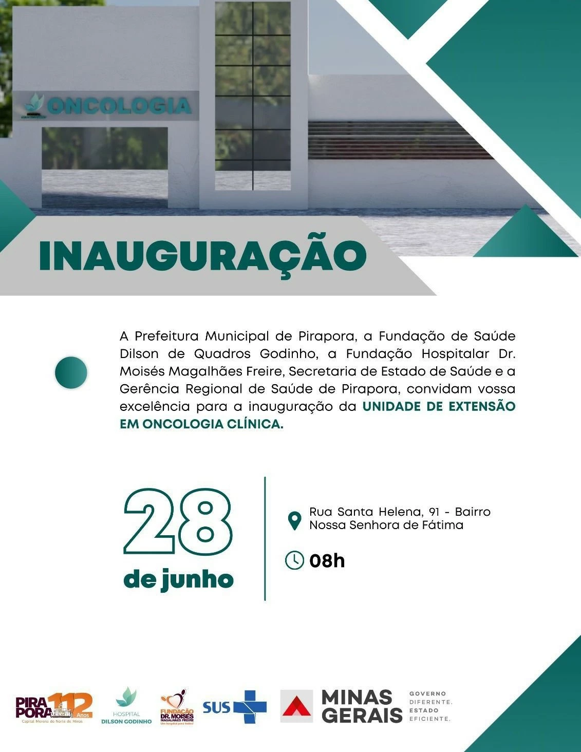 Inauguração da Unidade de Extensão em Oncologia Clínica de Pirapora