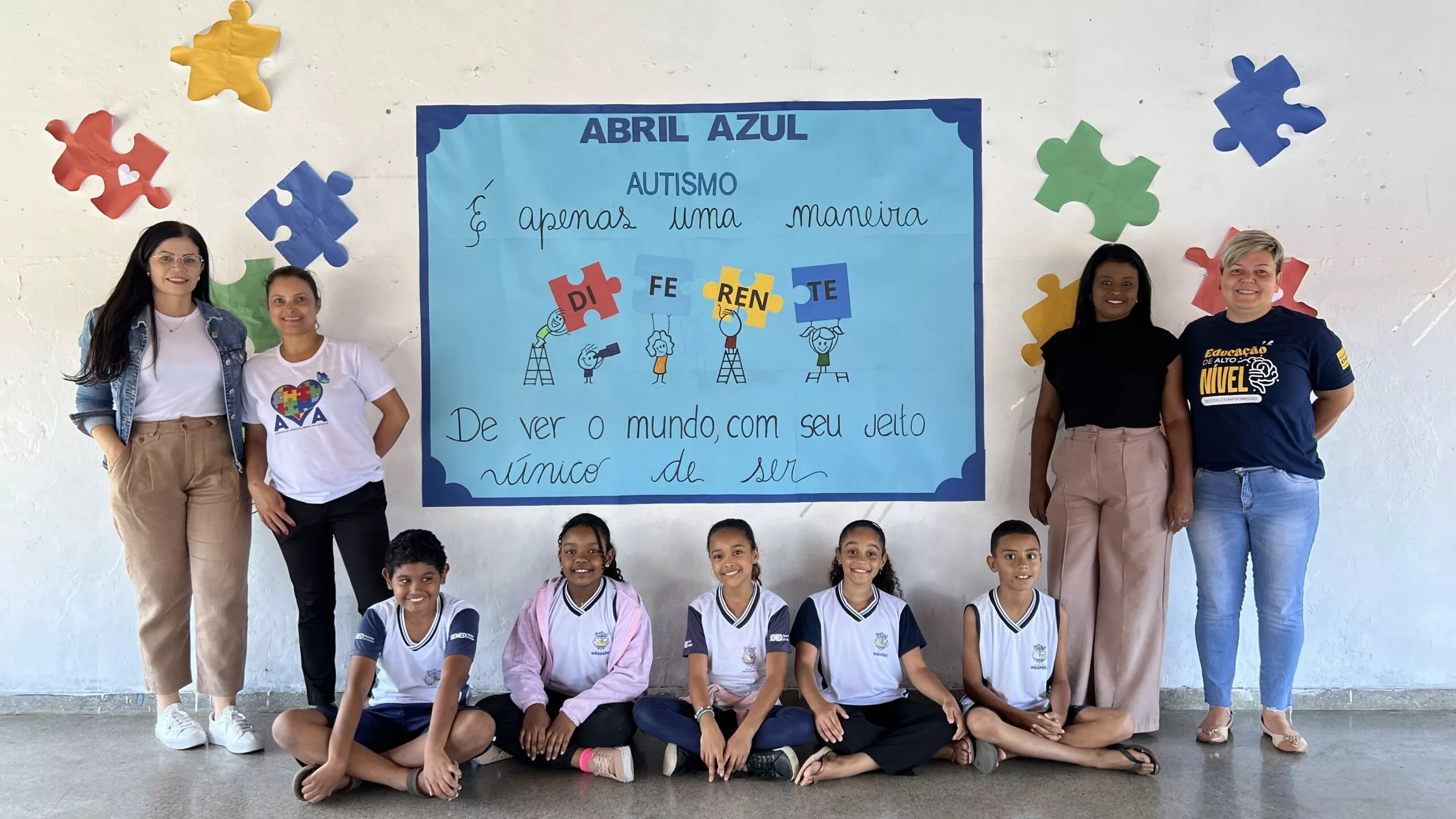 ​Visitas técnicas nas unidades escolares reforçam a Campanha Abril Azul em Pirapora