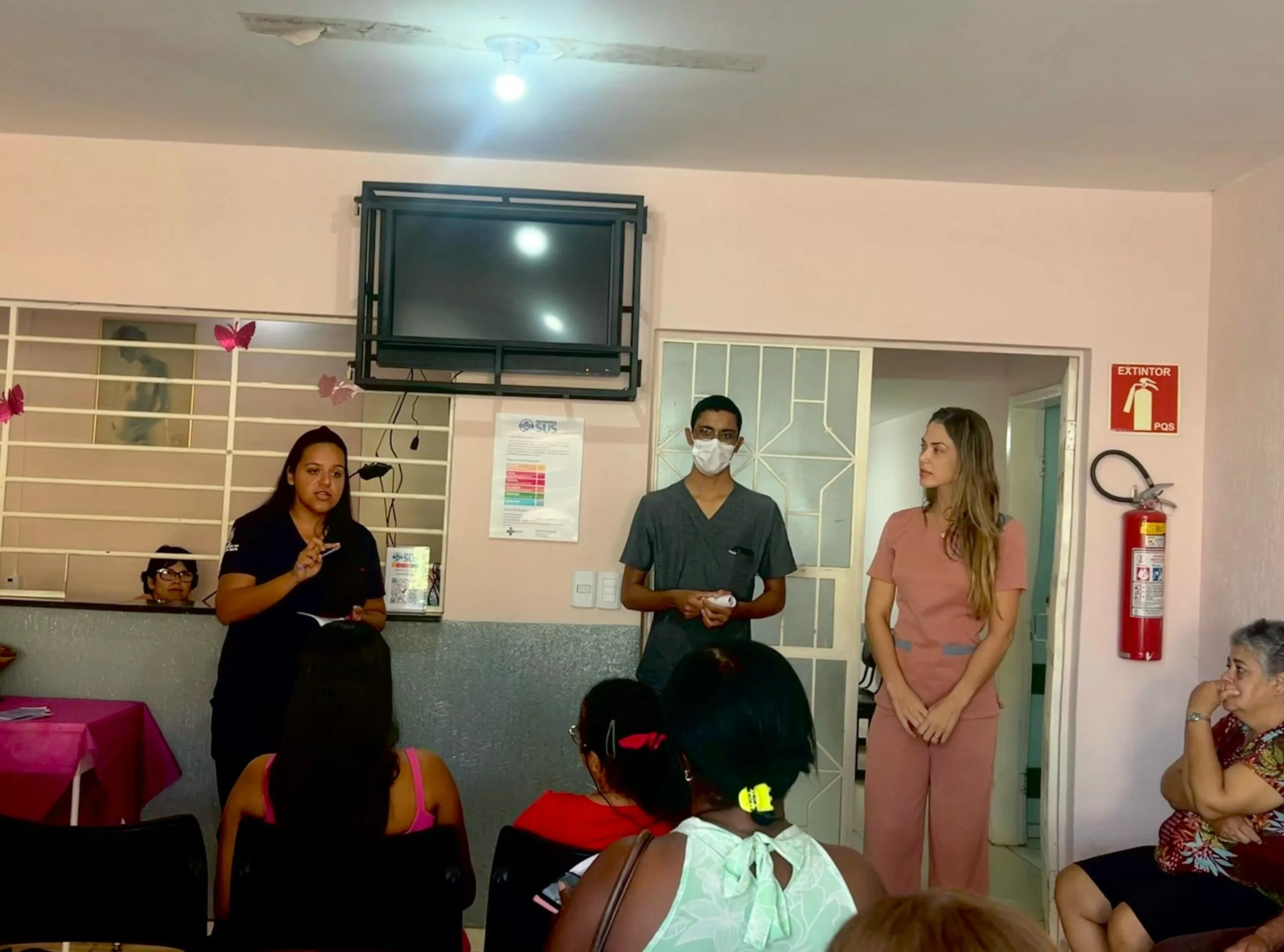 Ação de Conscientização no Centro de Saúde da Mulher – Abril pela Vida
