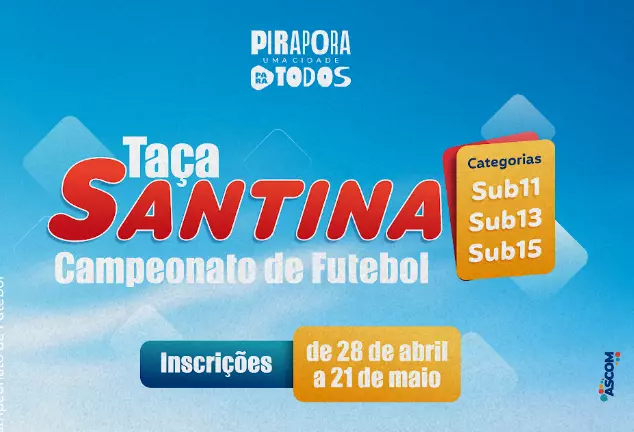 Taça Santina de volta em Pirapora e com inscrições abertas