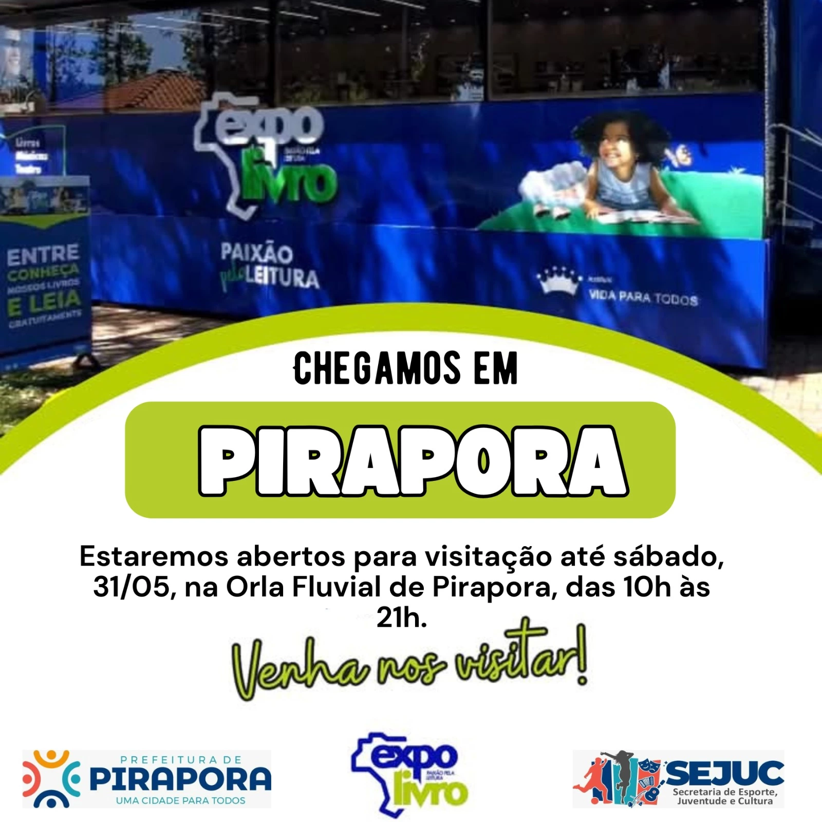 Iniciado o Projeto Expolivro na Orla Fluvial de Pirapora
