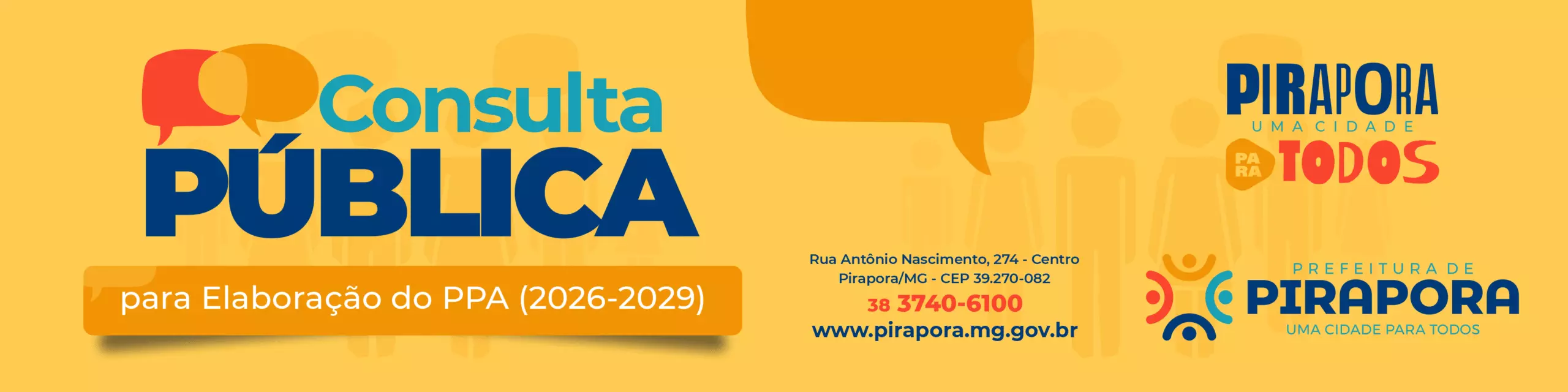 Consulta Pública para Elaboração do PPA 2026–2029